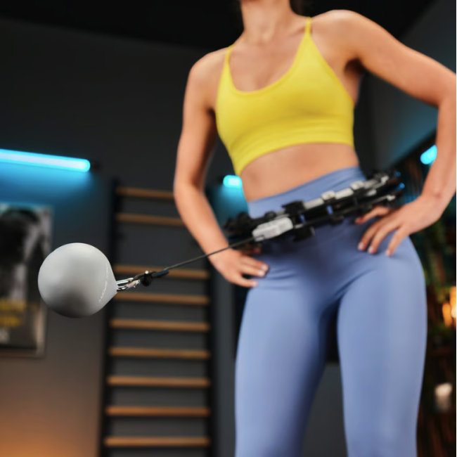 Хулахуп Trex Sport TX-020CHH масажний з обважнювачем та лічильником чорний