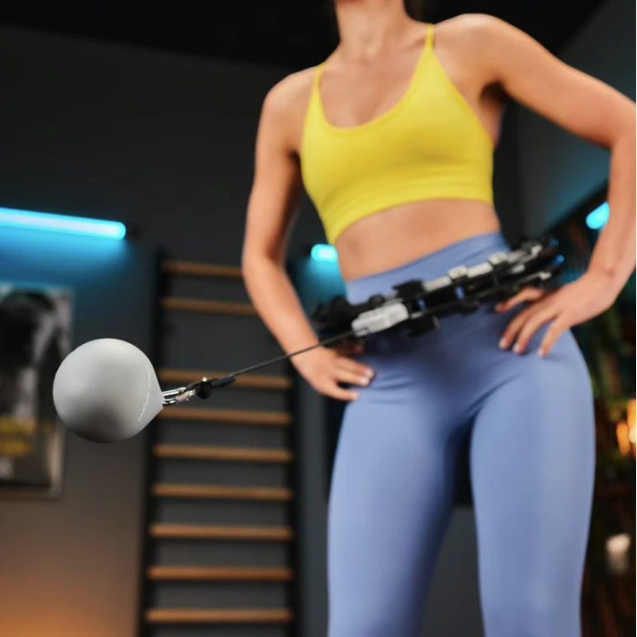 Хулахуп Trex Sport TX-020CHH массажный с утяжелителем и счетчиком черный