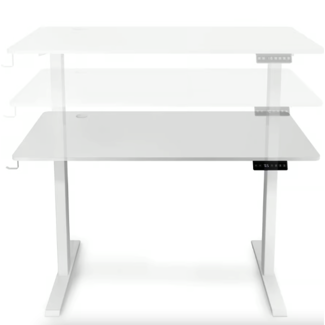 Компьютерный стол с регулируемой высотой Di Volio Amone белый