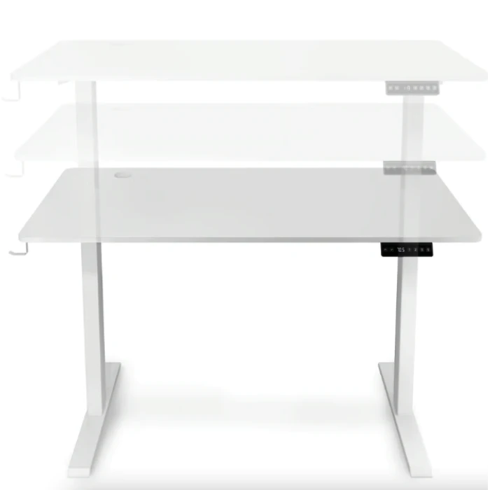 Компьютерный стол с регулируемой высотой Di Volio Amone белый