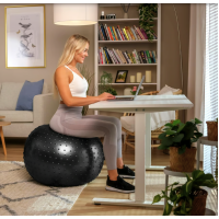 Фітбол масажний Hop-Sport 65см чорний + насос