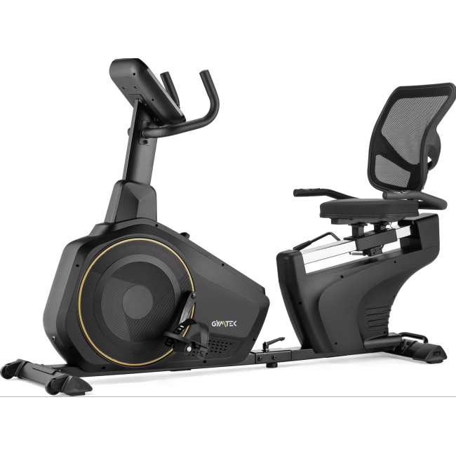Горизонтальный велотренажер Gymtek XBR6000 электромагнитный золотистый
