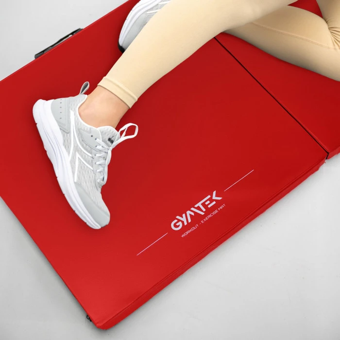 Мат гімнастичний твердий Gymtek 5см червоний