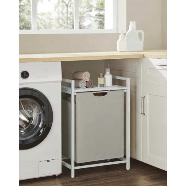 Корзина для белья Leobert Napoli 65 л в стиле Loft белая