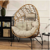 Ротанговое кресло-кокон Di Volio Alcamo для отдыха бежевый