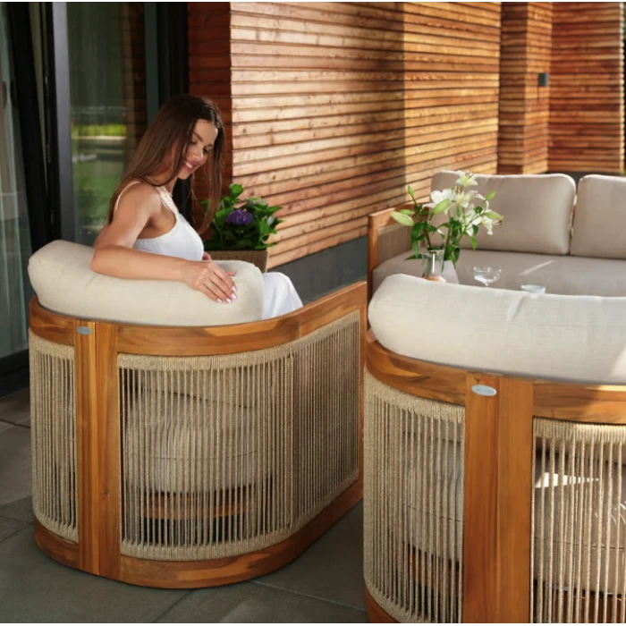 Комплект садових меблів Di Volio Groseto бежевий