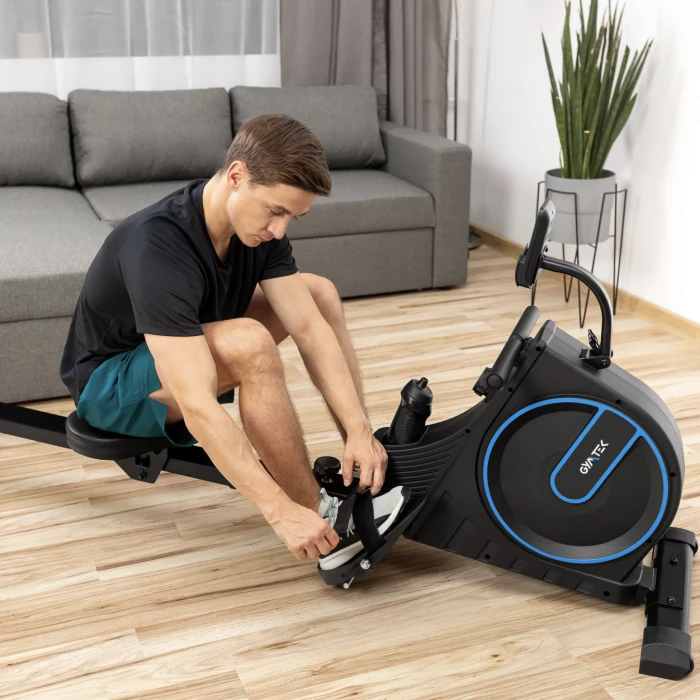 Гребний тренажер Gymtek XR1000 магнітний синій