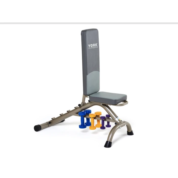 Гантелі для фітнесу вінілові круглі York Fitness 2х2кг жовтий