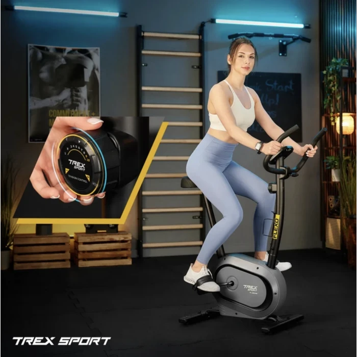 Велотренажер Trex Sport TX-450MB FLEXO магнітний сірий