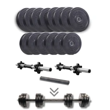 Набір гантелі-штанга Elitum Titan 29кг з перехідником