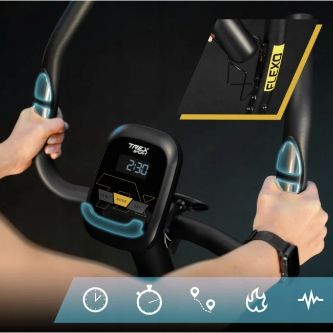Велотренажер Trex Sport TX-450MB FLEXO магнитный серый