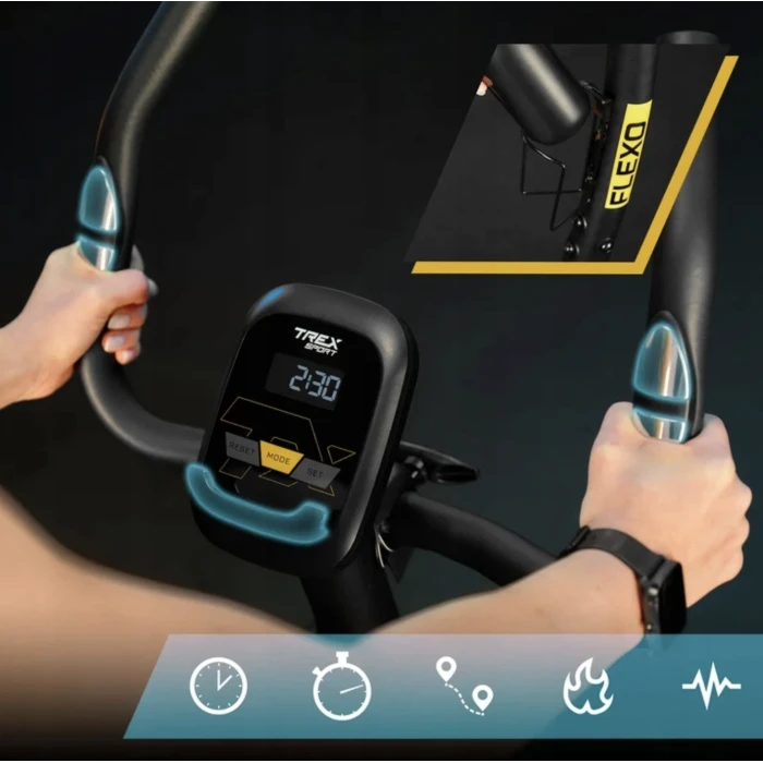 Велотренажер Trex Sport TX-450MB FLEXO магнітний сірий