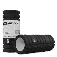 Роллер массажер (валик, ролик) Hop-Sport EVA 33см HS-A033YG черный