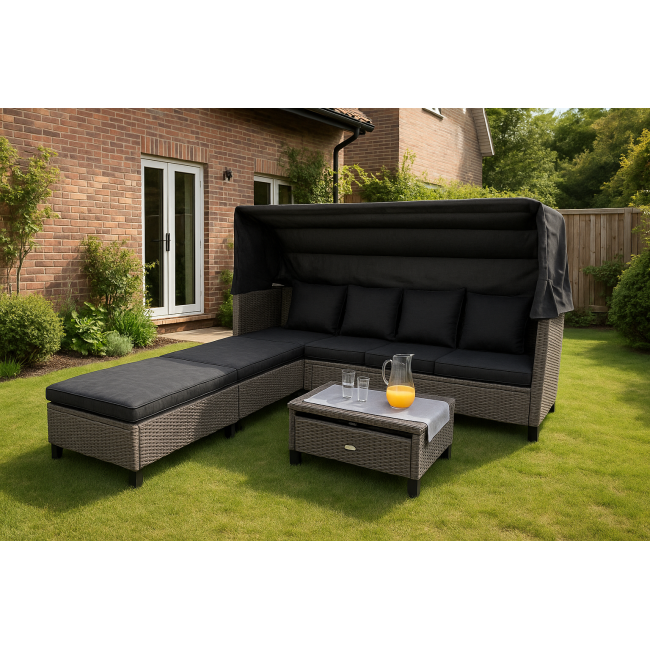 Садовая мебель Di Volio Luca серо-графитовая