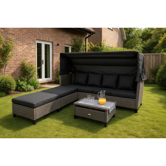 Садовая мебель Di Volio Luca серо-графитовая