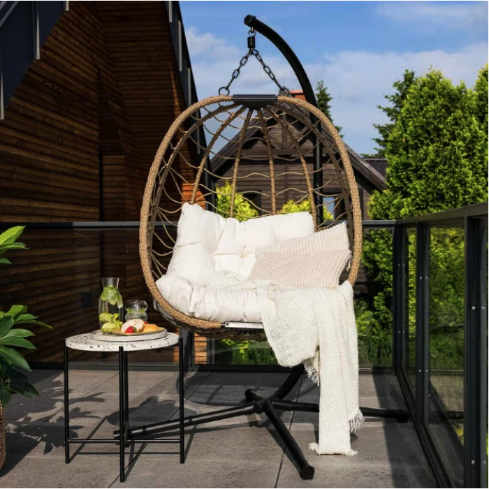 Підвісне крісло-кокон Di Volio Corta одномісне бежевий