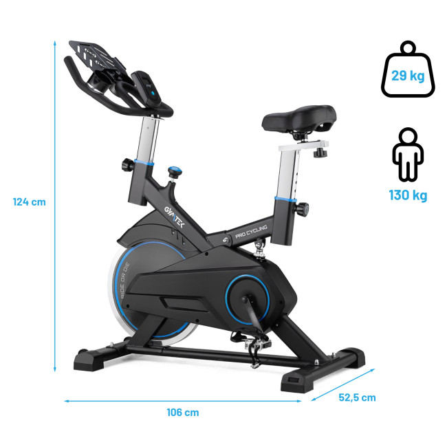 Спінбайк Gymtek XS1000 синій