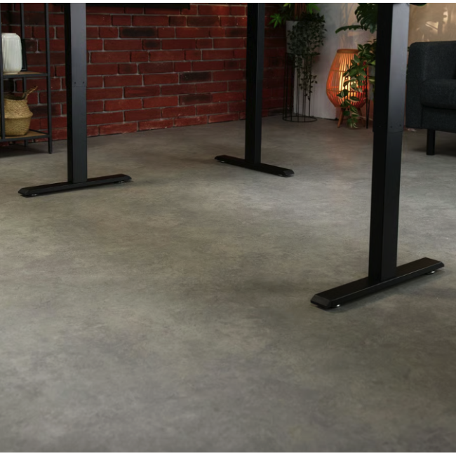 Компьютерный угловой стол Di Volio Trani с регулируемой высотой черный