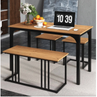 Комплект Costway Decima обідній стіл зі стільцями в стилі Loft натуральний