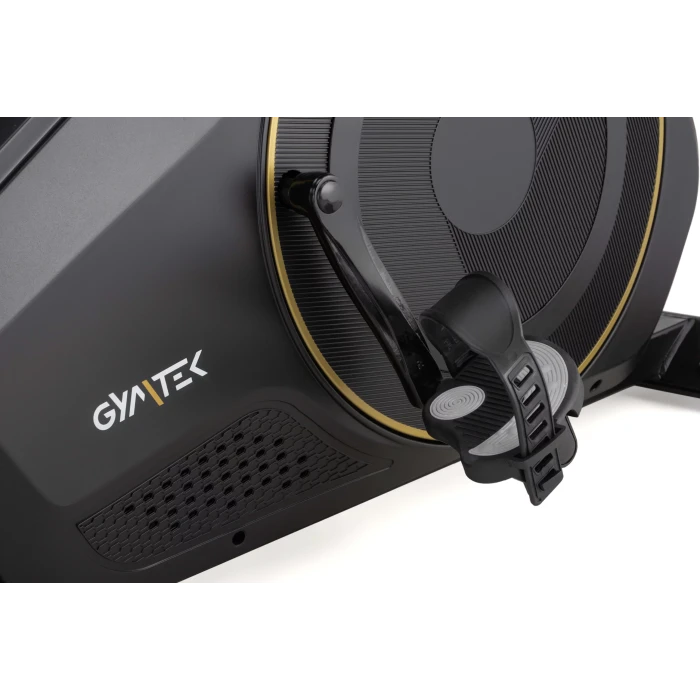 Горизонтальний велотренажер Gymtek XBR6000 електромагнітний золотистий