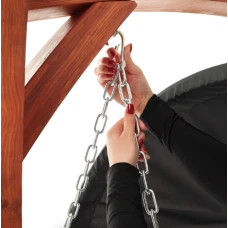 Садова гойдалка Di Volio Pergia двомісна сірий