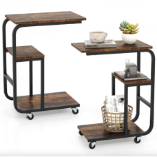 Журнальный столик приставной Costway Tavolino 2шт в стиле Loft