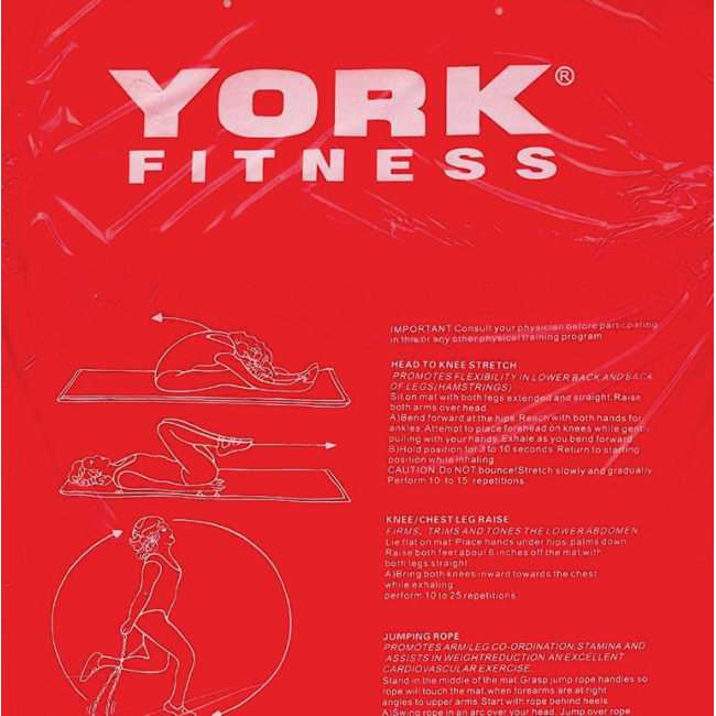 Килимок для вправ двосторонній York Fitness