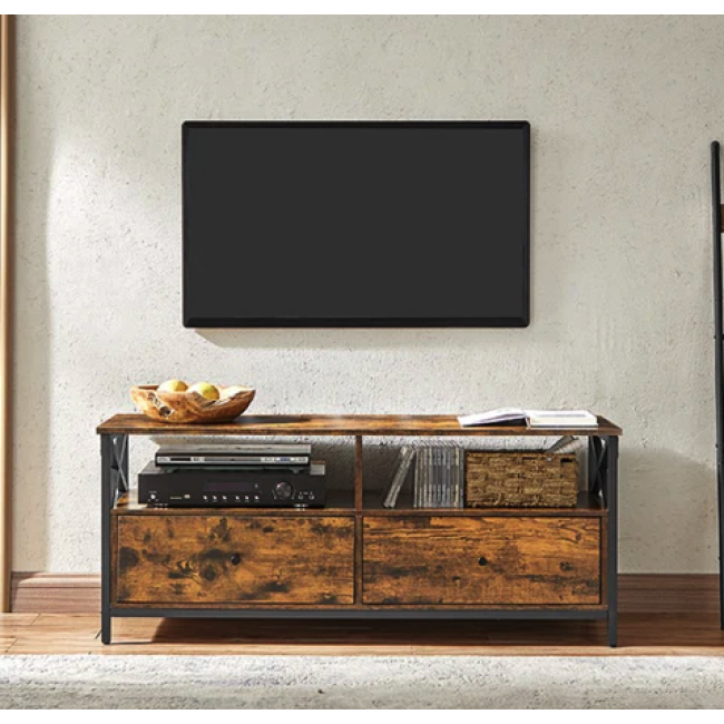 Тумба под телевизор Leobert Kamila в стиле Loft с 2 ящиками