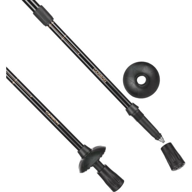 Трекінгові палки Outtec карбонові 3-х секційні 65-135см Anti-shock