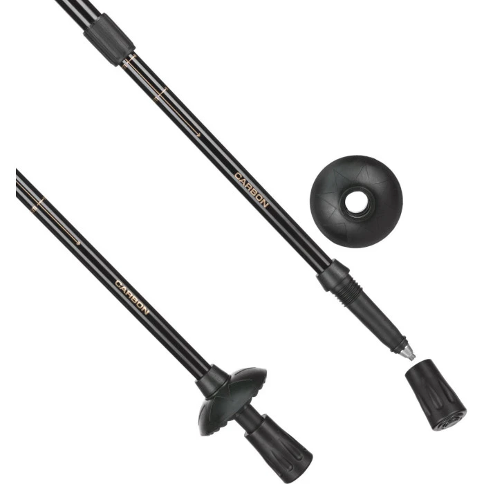 Трекінгові палки Outtec карбонові 3-х секційні 65-135см Anti-shock