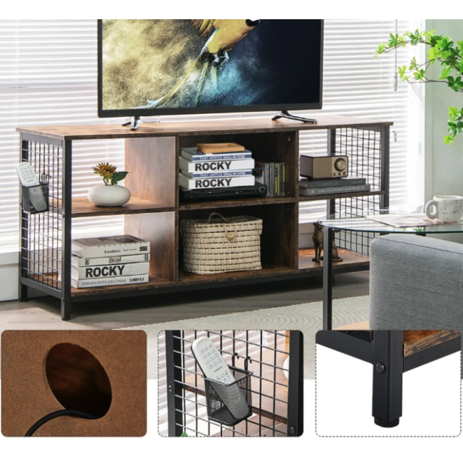 Тумба под ТВ Costway Ketrin в стиле Loft