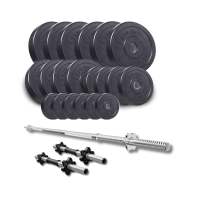 Набор Elitum Titan 109кг со штангой и гантелями.