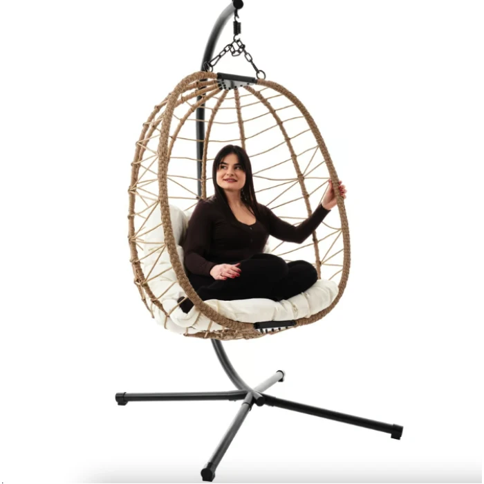 Підвісне крісло-кокон Di Volio Corta одномісне бежевий