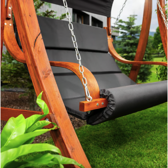 Садова гойдалка Di Volio Pergia двомісна сірий