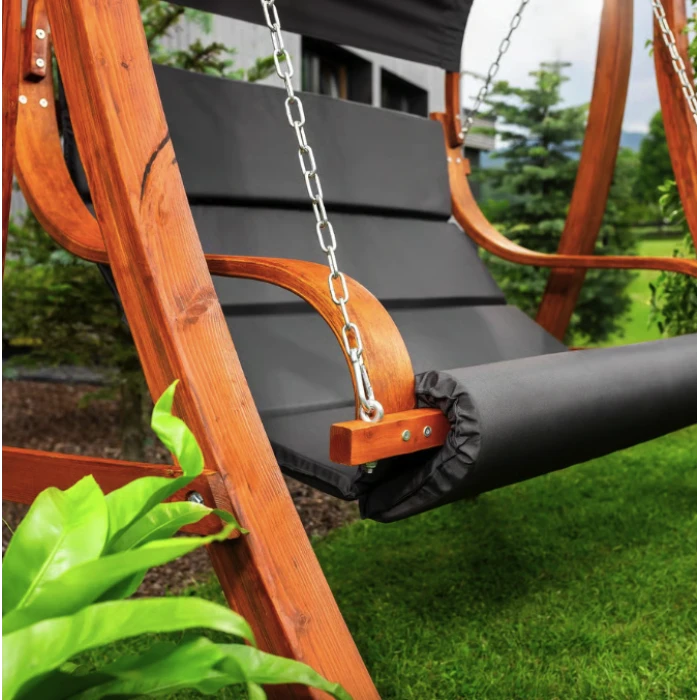 Садова гойдалка Di Volio Pergia двомісна сірий