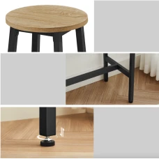 Барный стол и 2 барных стула Leobert Kidol в стиле Loft натуральный