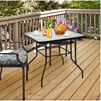Садовый стол Costway Jupiter стеклянный