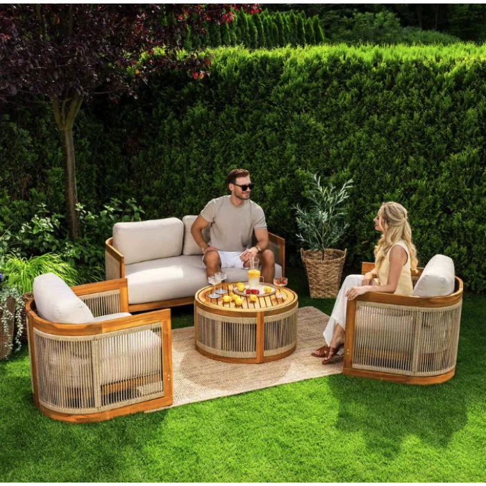 Комплект садових меблів Di Volio Groseto бежевий