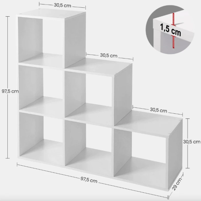 Стеллаж лестницы Leobert Denver белый