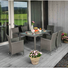 Садовая мебель Di Volio VERONA 6+1 Серый/серый