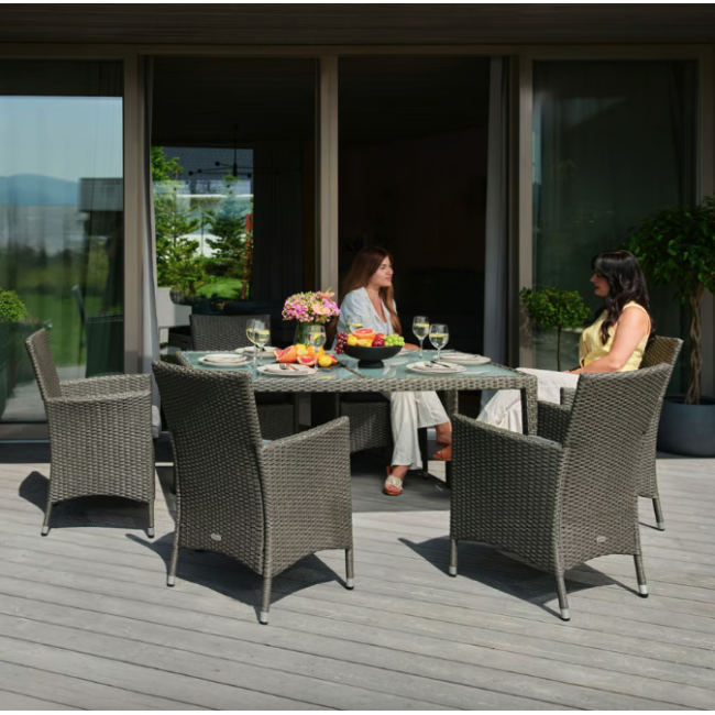 Садовая мебель Di Volio VERONA 6+1 Серый/серый