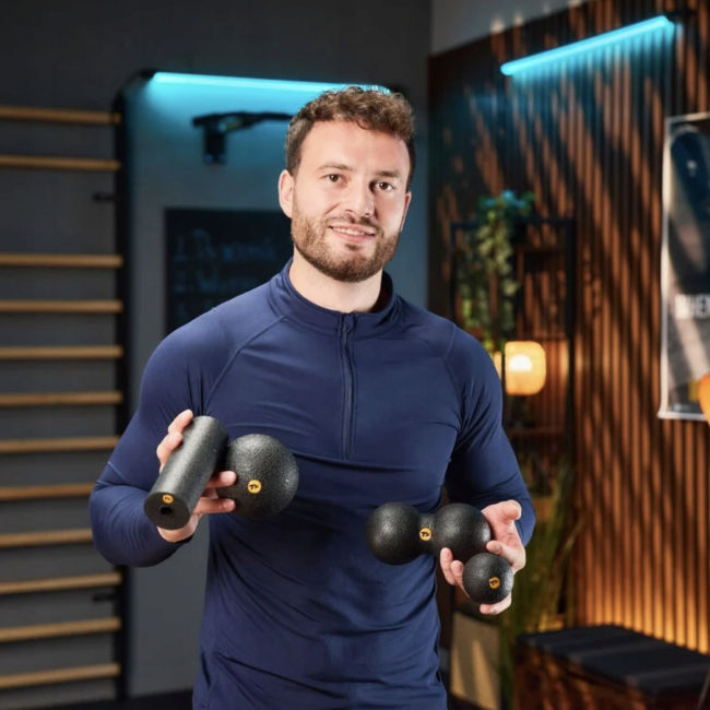 Набор массажеров Trex Sport TX-025EPS 4в1 для йоги и фитнеса черный