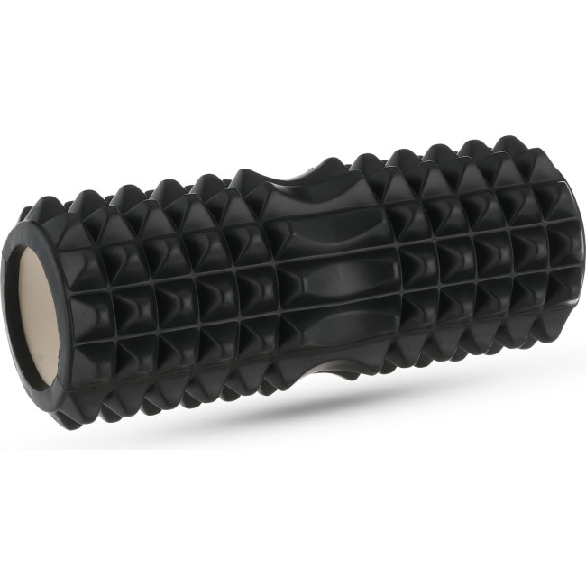 Масажний ролик Gymtek для йоги та фітнесу EVA 33*10,5см чорний