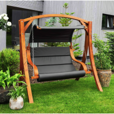 Садова гойдалка Di Volio Pergia двомісна сірий