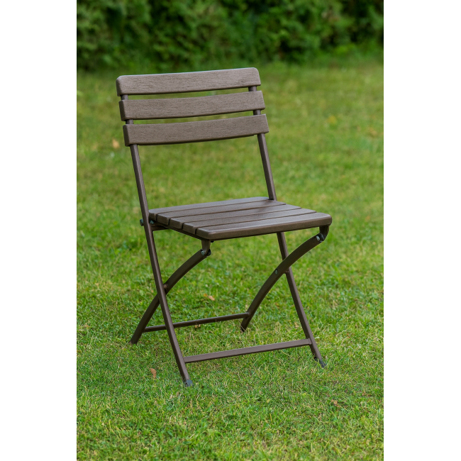 Стілець садовий Chomik MANGO складаний коричневий