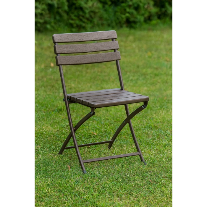 Стілець садовий Chomik MANGO складаний коричневий