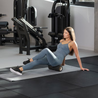 Массажный ролик Gymtek для йоги и фитнеса EVA 33*10,5см черный