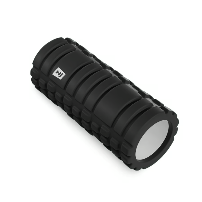 Роллер масажер (валик, ролик) Hop-Sport EVA 33см HS-A033YG чорний