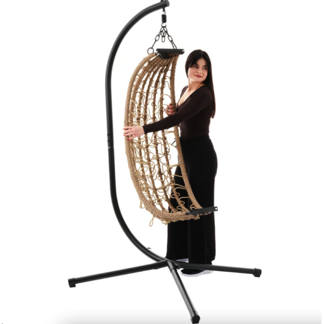 Підвісне крісло-кокон Di Volio Corta одномісне бежевий