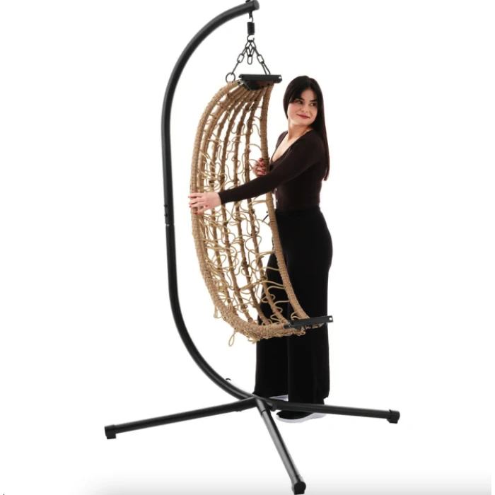 Підвісне крісло-кокон Di Volio Corta одномісне бежевий